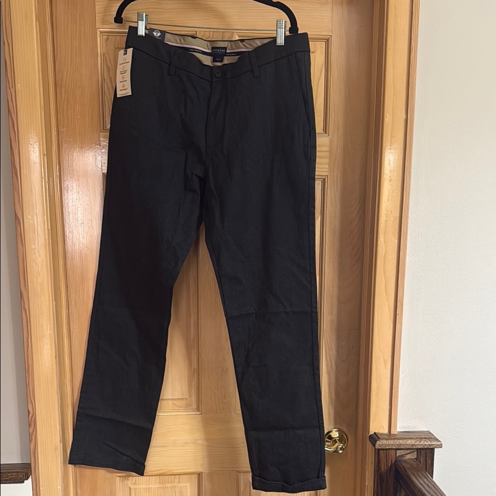 New Dockers Dark Grey Heather Pants 34 x 32 Slim Fit